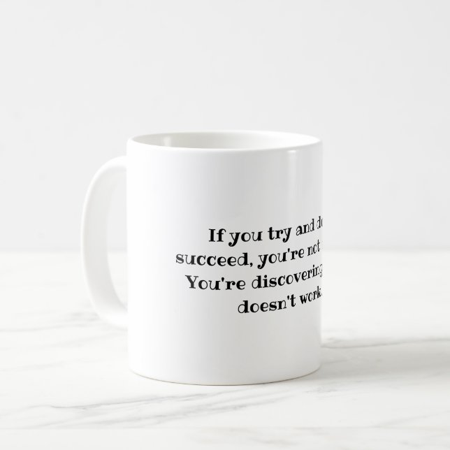 Du Misslyckas inte, Motivational Discovery-offert Kaffemugg (Framsida vänster)