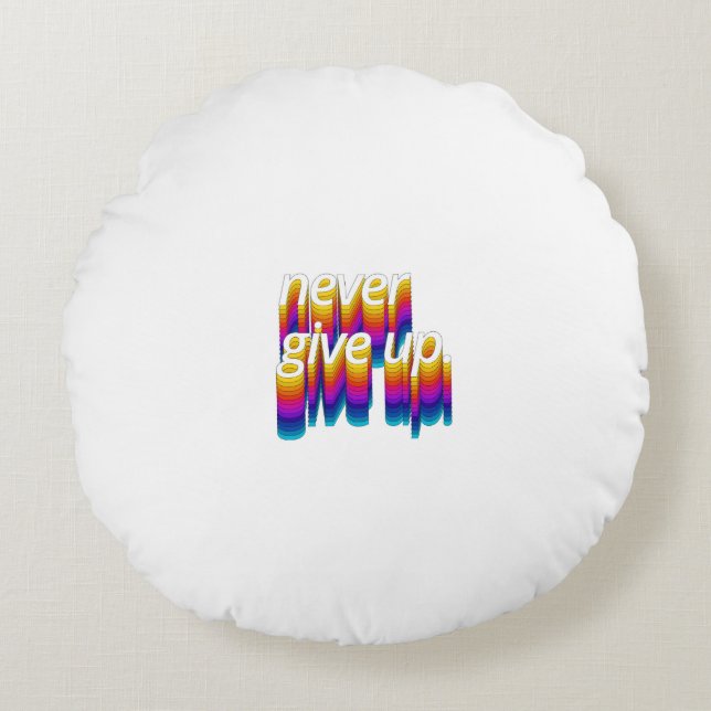 Du Misslyckas inte, Motivational Discovery-offert Rund Kudde (Framsidan)