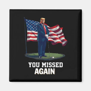 Du Miste Igen Trump 2025 Usa Flagga 3 Magnet