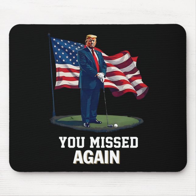 Du Miste Igen Trump 2025 Usa Flagga 3  Musmatta (Framsidan)