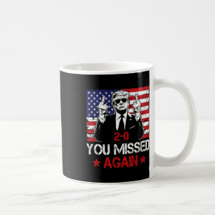 Du Miste Igen Trump 2025 Val USA Flagga Vinta Kaffemugg