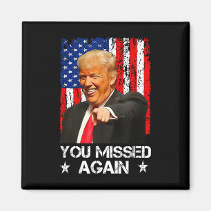 Du Miste Igen Två Gånger Trump 2025 Usa Flagga Magnet
