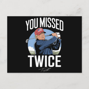 Du Miste Två Gånger Golf 2024 Rösta Trump Miste Mi Vykort