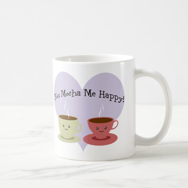 Du Mocha Me Lycklig Kaffemugg (Höger)