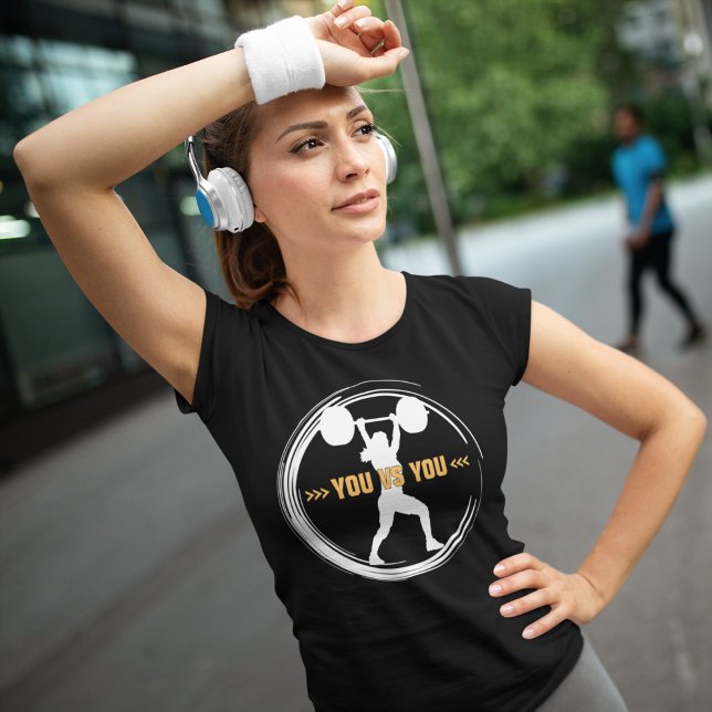 Du mot dig Fitness Motivation T Shirt (Skapare uppladdad)