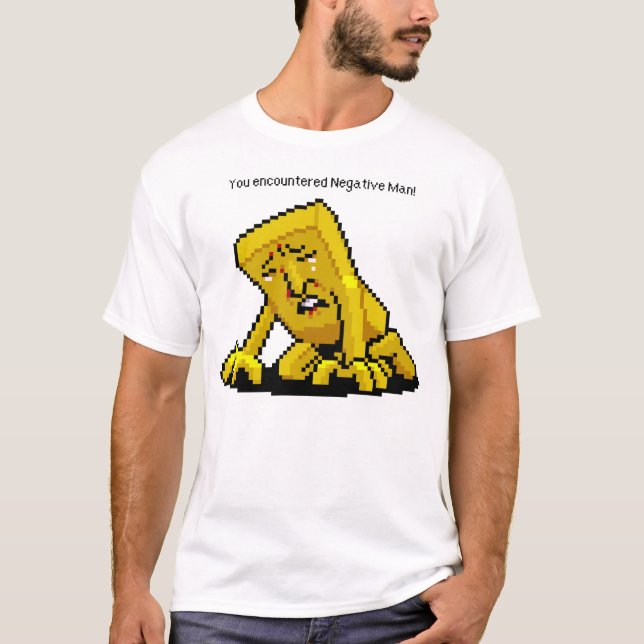 Du mötte Negativeman! T-shirt (Framsida)