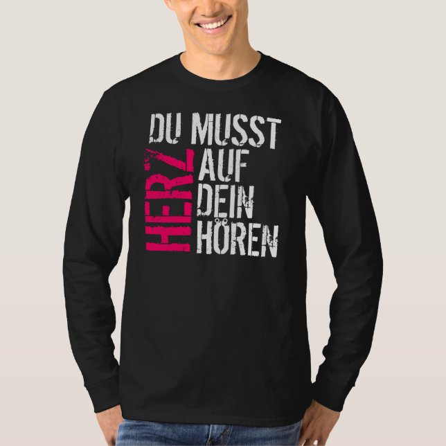 Du Musst Herz Tröja (Framsida)