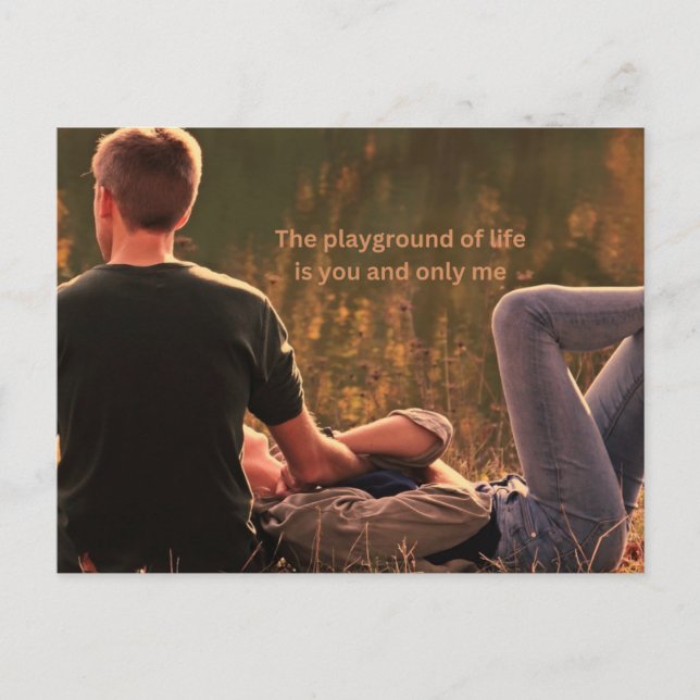 Du och bara jag vykort (Framsida)