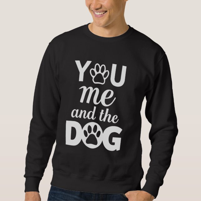 Du och Hund Lång Ärmad Tröja (Framsida)