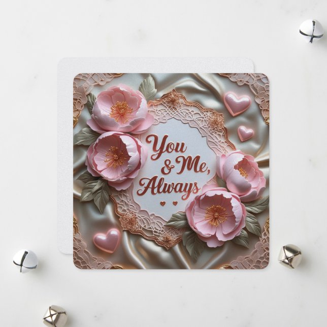 Du och jag, alltid valentinekort julkort (Fram/Back In Situ)