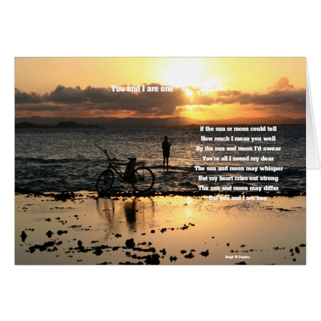 Du och jag är en hälsningskort (Framsidan Horizontal)
