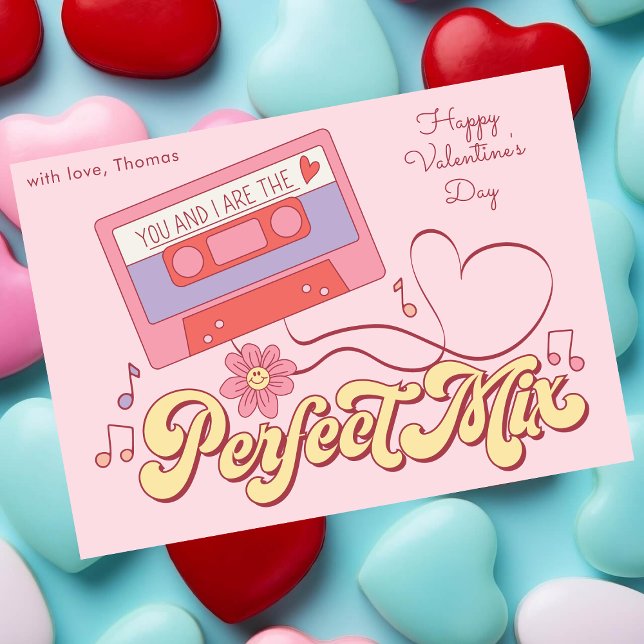 Du och jag är perfekt mix lustig Valentines day Julkort (Skapare uppladdad)