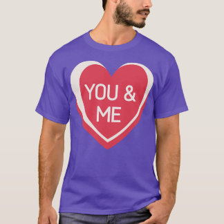 Du och jag Candy Hearts Valentines day Quote T Shirt