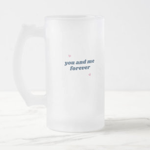 Du och jag citerar alltid giftermål frostat ölglas