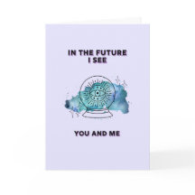 Du och jag Crystal Boll Valentine Day Card