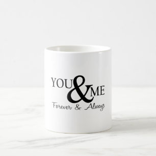 Du och jag för alltid kaffemugg