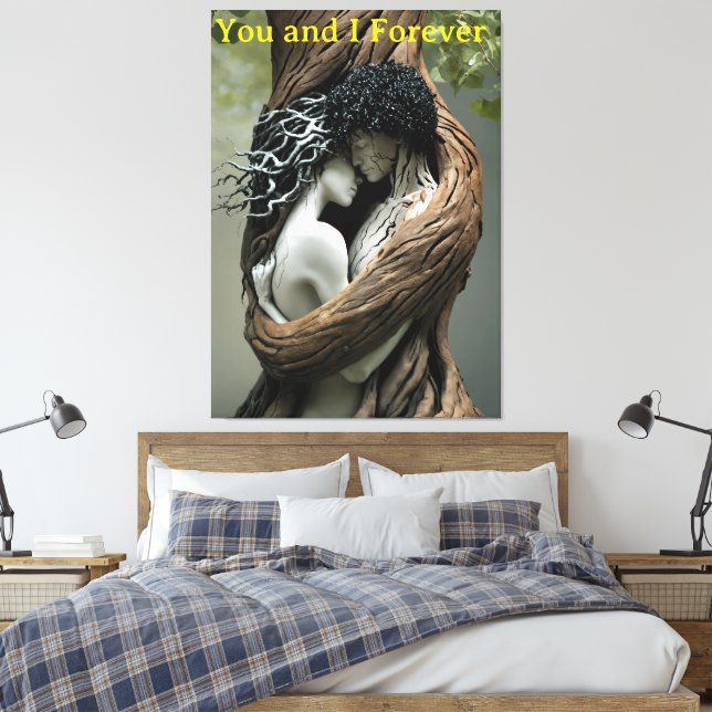 Du och jag för evigt canvastryck (Insitu (sovrum))