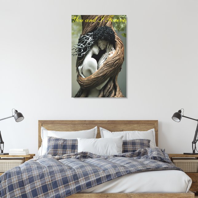 Du och jag för evigt canvastryck (Insitu (sovrum))
