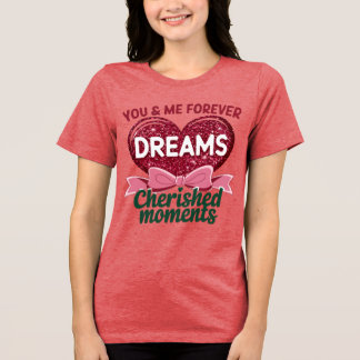 Du och jag för gnidig hjärtdesign t shirt