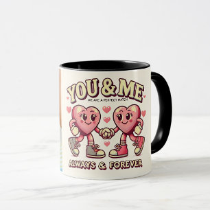 Du och jag har samma perfekt som valentineser Foto Mugg