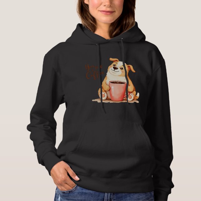 Du och jag Kaffe - Söt Corgi & Mysig Brygd T Shirt (Framsida)