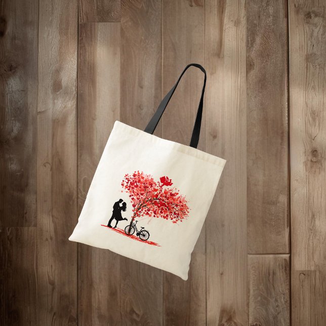 Du och jag, och Cupid Tote Bag Tygkasse (Skapare uppladdad)
