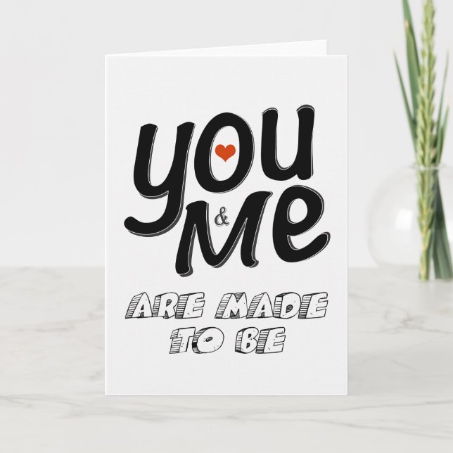 Du och jag ska bli helgkort (Framsida)