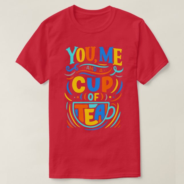 Du och Kopp i Tea 1 T Shirt (Design framsida)