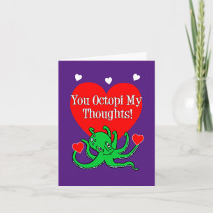 Du Octopi mina tankar Octopus Helgkort