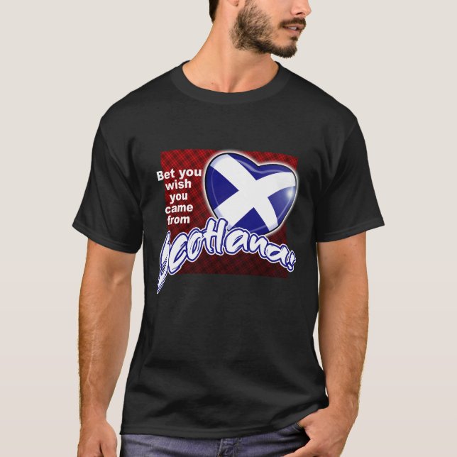 Du önskar att du kom från SCOTLAND! T Shirt (Framsida)