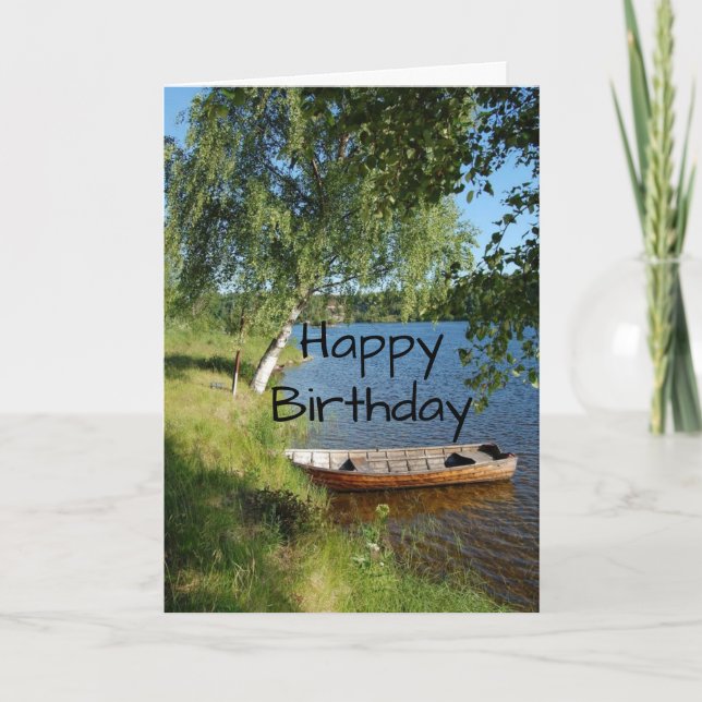 DU ÖNSKAS "EN DAG I SJÖ" FÖR BIRTHDAY KORT (Framsida)