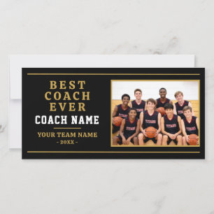 Du överlevde oss Coach Rolig Foto Tack Kort