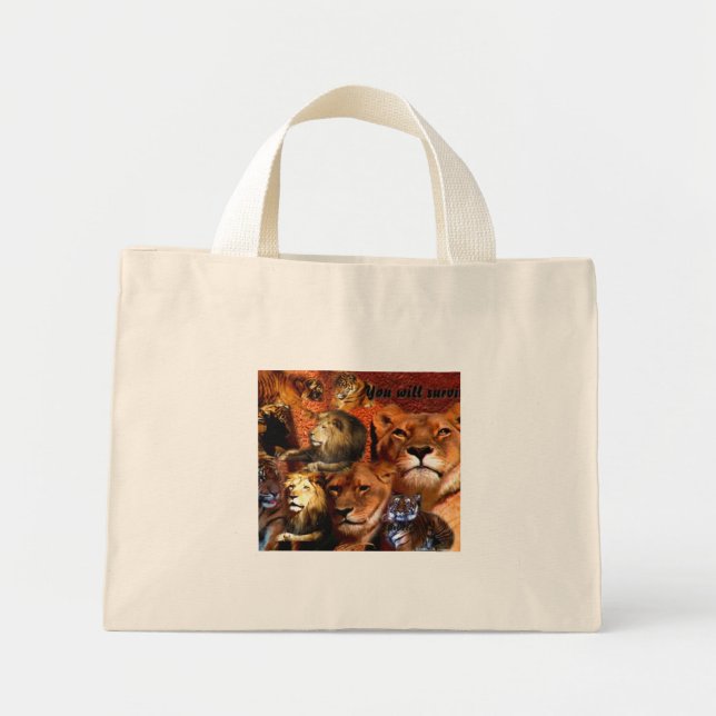 Du Överlever_ Bag Mini Tygkasse (Framsidan)
