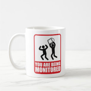 Du övervakas kaffemugg