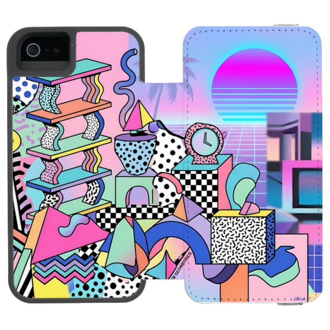 Du Pasquier Geometrics Revisited Incipio iPhone Wallet Skal (Folio Öppen)