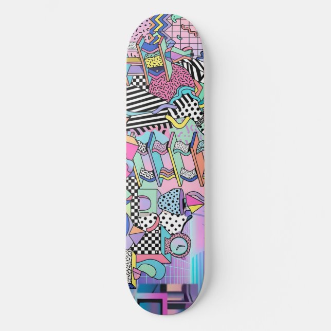 Du Pasquier Geometrics Revisited Mini Skateboard Bräda 18,5 Cm (Framsida)