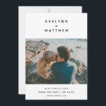 Du plus mig| Enkel modern Namn| Svart Spara Datumet<br><div class="desc">De här minimalisterna Spara datumkorten har parets namn i modernt sans serif-teckensnitt,  med ett litet plustecken mellan. Kortets baksida innehåller ett motsvarande plustecken mönster. Bakgrund och text färger kan anpassas till alla färger du vill ha!</div>