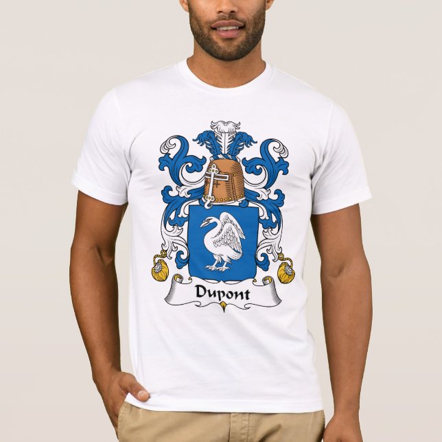 Du Pont familjvapensköld Tee Shirt (Framsida)