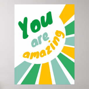 Du poster Fantastisk positiva bekräftelse