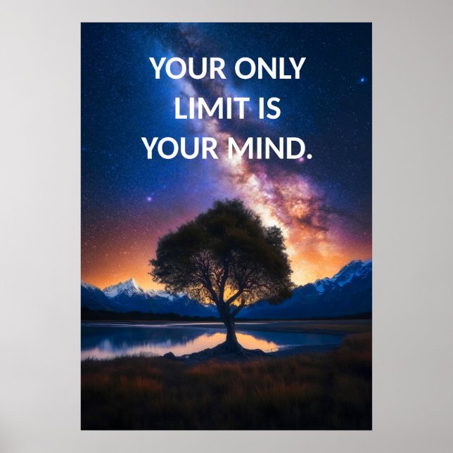 Du Poster obegränsad motivation (Framsidan)