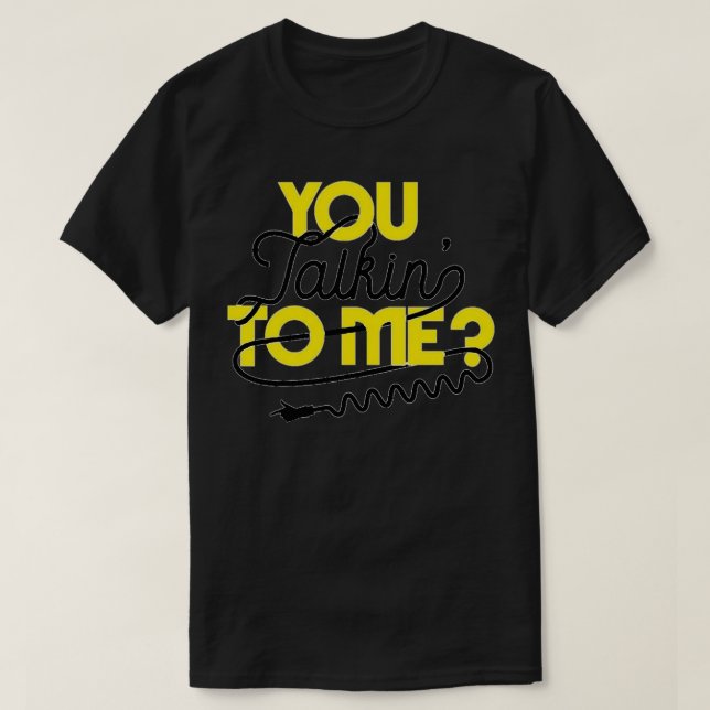 Du pratar med mig Taxi-drivrutinsoffert T Shirt (Design framsida)