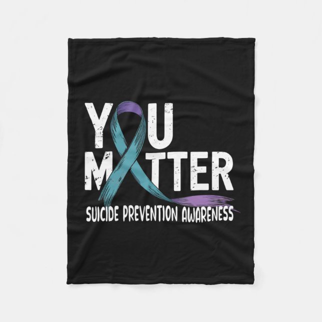 Du problematiserar Support Suicio Prevention Aware Fleecefilt (Framsidan)