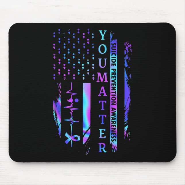 Du problematiserar Tie Dye Suicide Prevention Awar Musmatta (Framsidan)