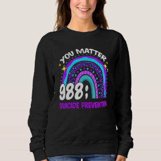 Du Räknas 988 Suicide Prevention Medvetenhet Leopa T Shirt