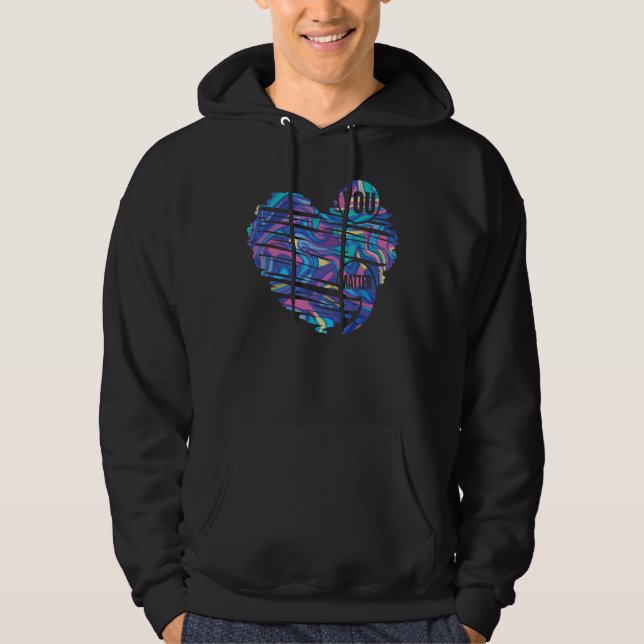 Du Räknas Semikolon Hjärta Suicide Prevention Medv Hoodie (Framsida)