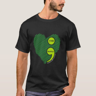 Du Räknas Semikolon Mental Hälsomedvetenhet Inspi T Shirt