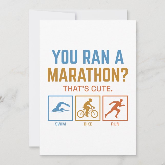 Du Ran A Marathon Tack Kort (Framsida)