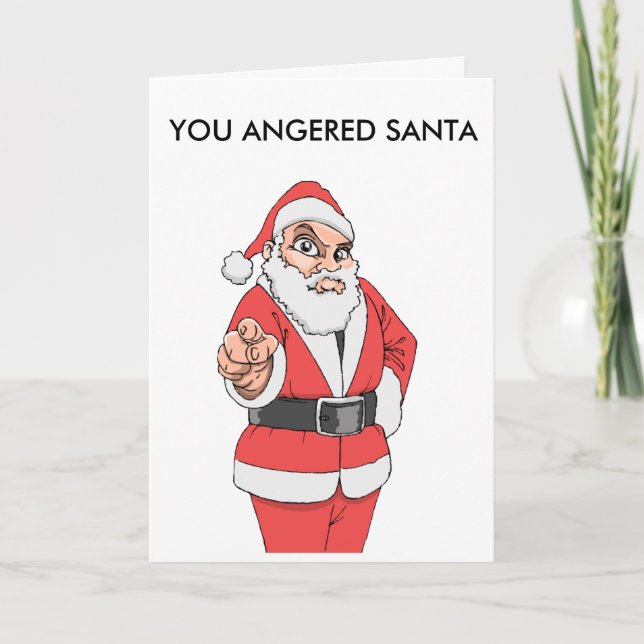 DU RETADE UPP SANTA HELGKORT (Framsida)