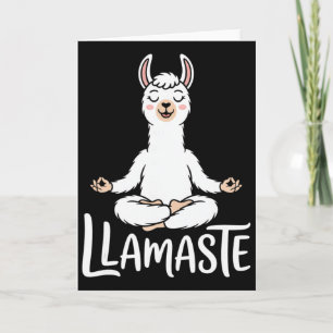 Du ringde Rollig Lama Yoga Meditation Namaste Puns Kort