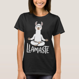 Du ringde Rollig Lama Yoga Meditation Namaste Skäm T Shirt